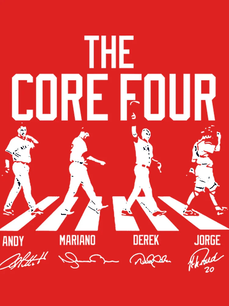Derek Jeter Core Four T-ShirtTHE CORE FOUR STREET CROSSWALK HALL OF FAME FUNNY SHIRT Classic T-Shirt