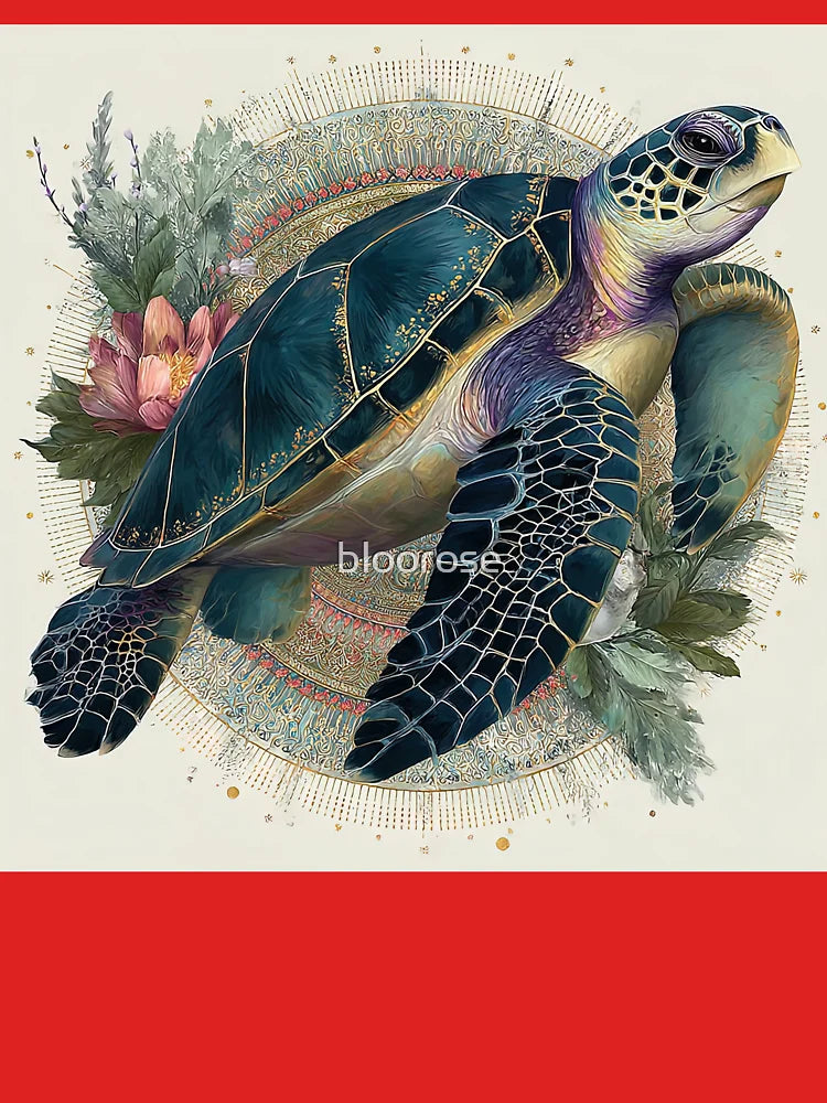 Jeweled Tide: A Mandala Turtle Classic T-Shirt