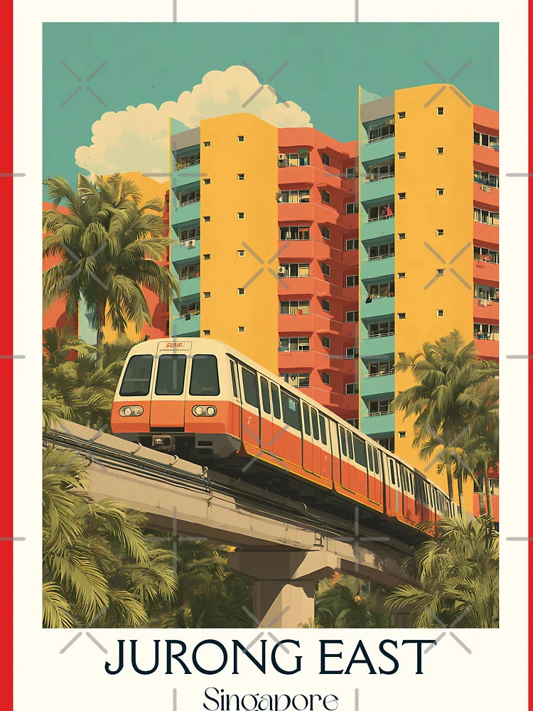 Jurong East Poster – High-Rise Views & Elevated Trains Classic T-Shirt