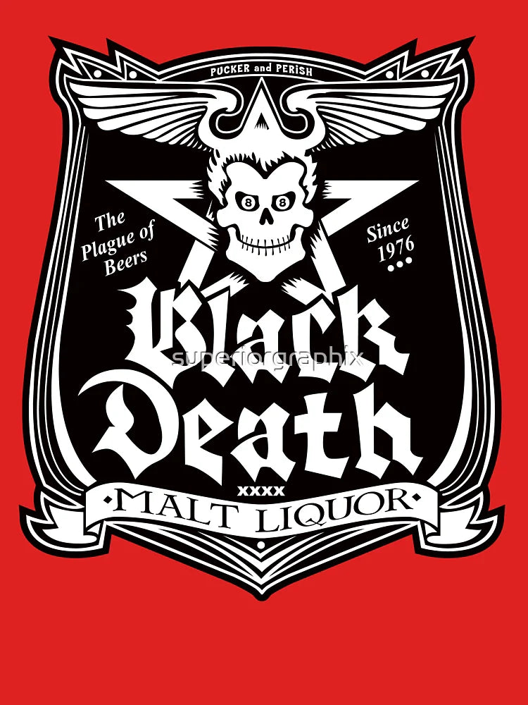 Dr Johnny Fever Black Death Malt Liquor Classic T-Shirt