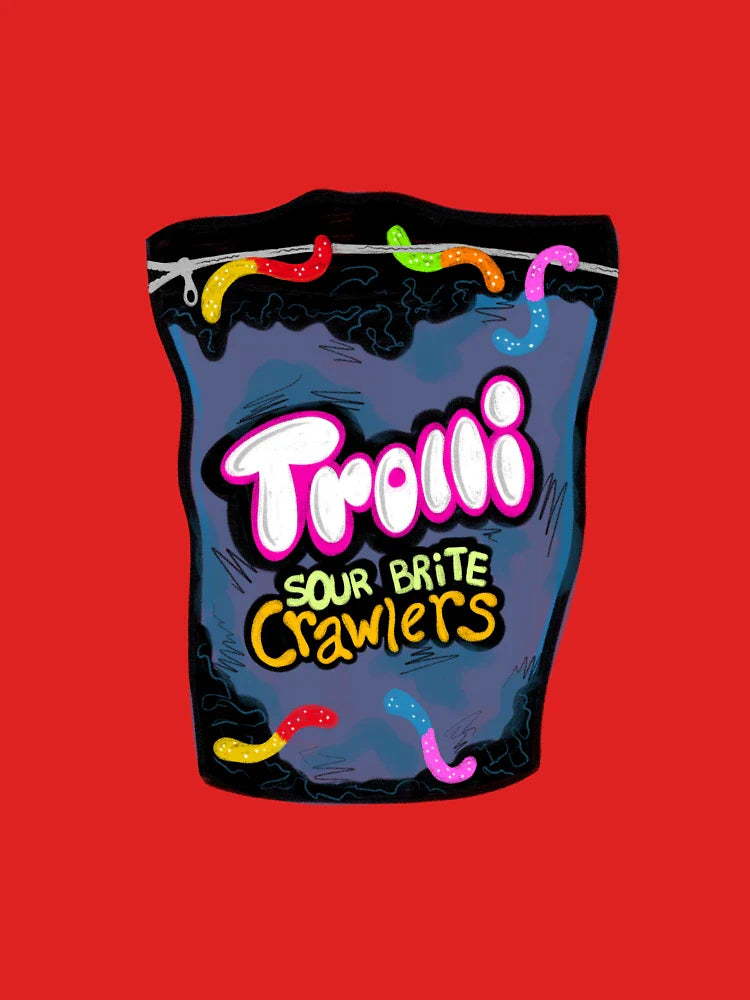 Trolli Sour Brite Crawlers  Classic T-Shirt