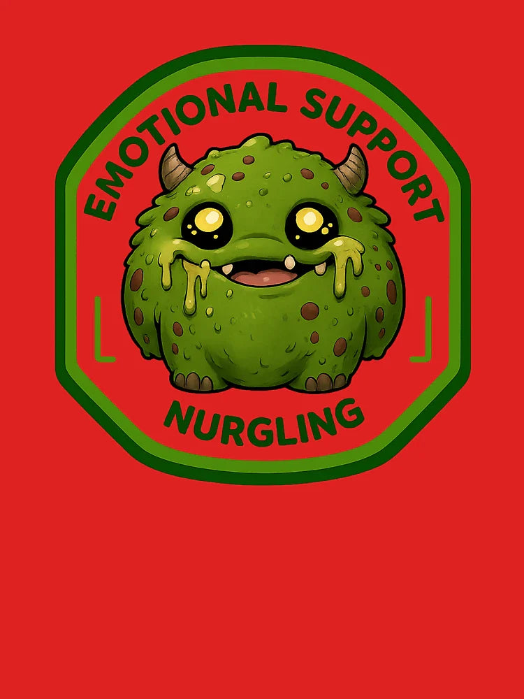 Cute Emotional Support Plague Monster Badge Classic T-Shirt
