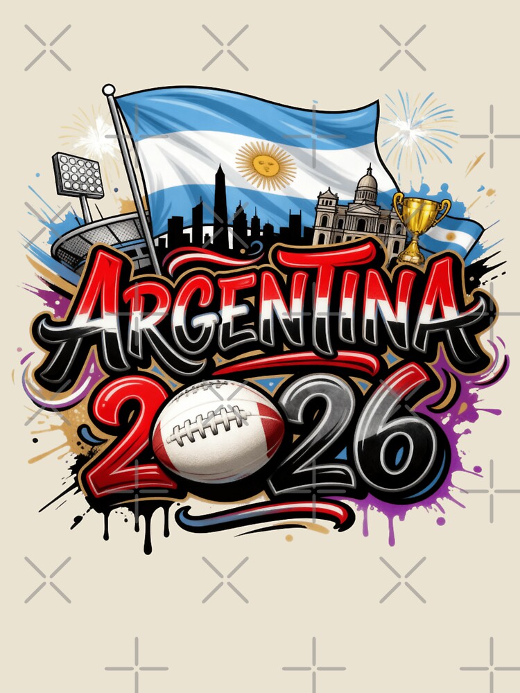 Football World Championship 2026 Soccer Team Argentina by Thread&Fable