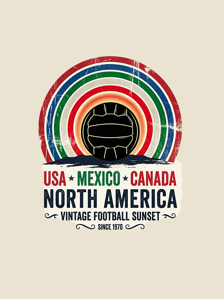 Retro 2026 Soccer Horizon USA Mexico Canada Fan by PictoVibe