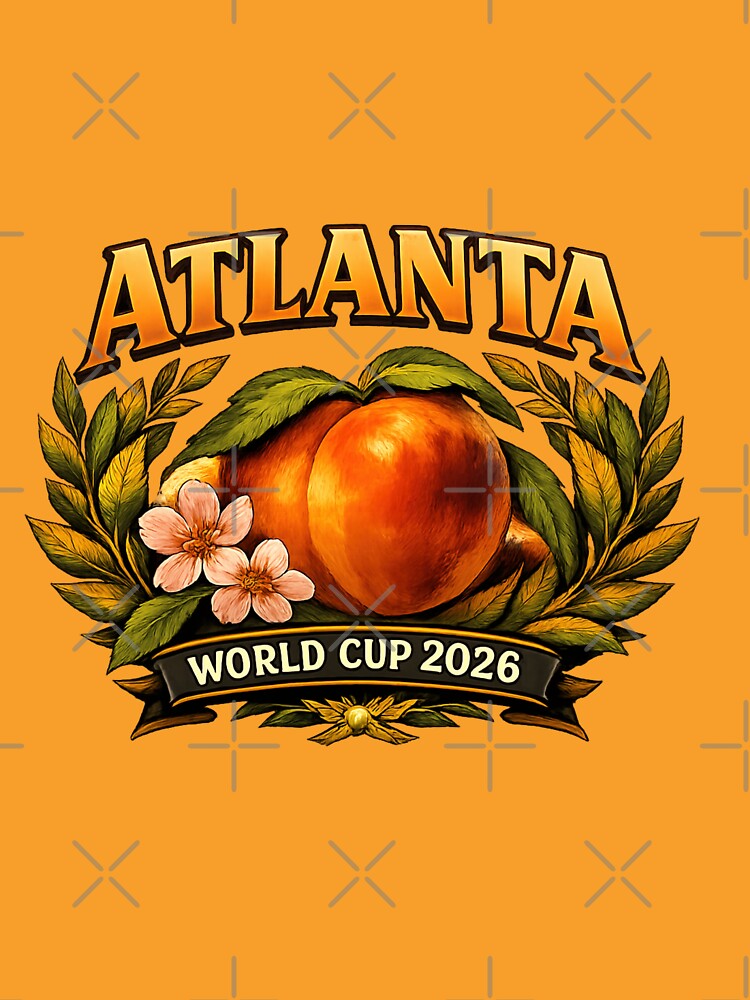 Atlanta 2026 World Cup Host City  — Georgia Peach Laurel Wreath by BrickByDream