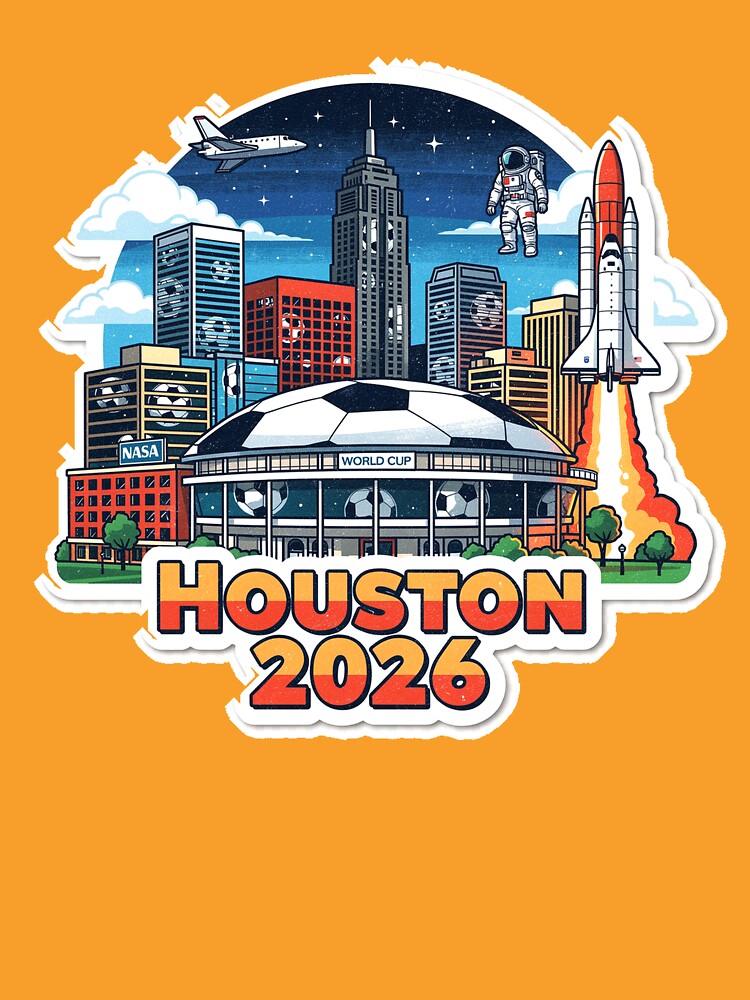 Houston 2026 Space City Soccer by Modefissi