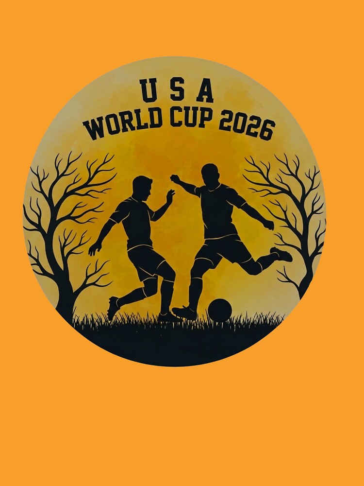 USA Soccer World Cup 2026 Retro Silhouette Graphic by BLUESKY11a