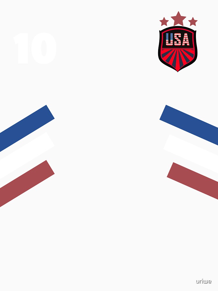 Retro 10 American Football USA Soccer USA Flag by uriwe