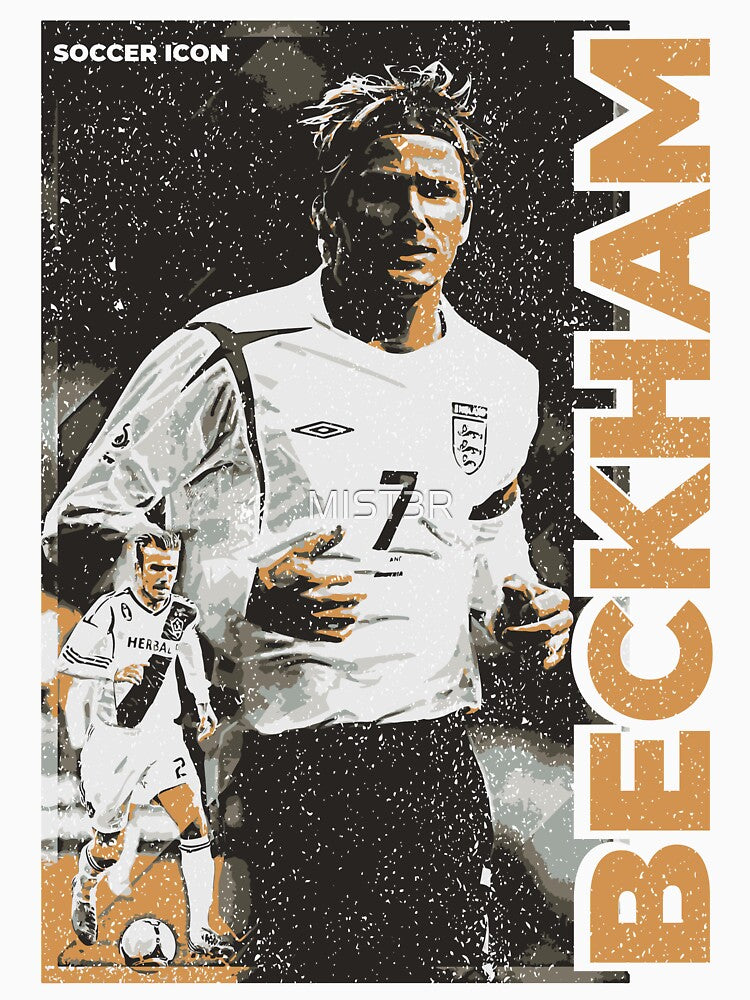 David Beckham - Street Art - Soccer Icons by MIST3R