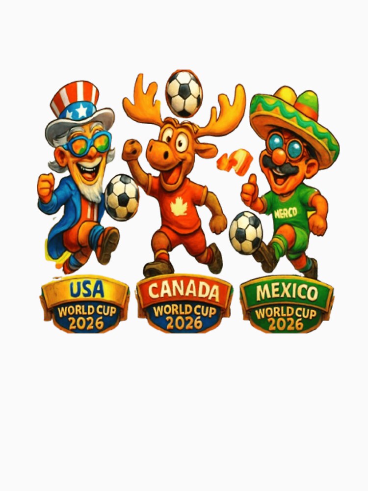 FUNNY CARTOON FOR WORLD CUP 2026 WITHE DEFFRENT SHAP by Pixanova