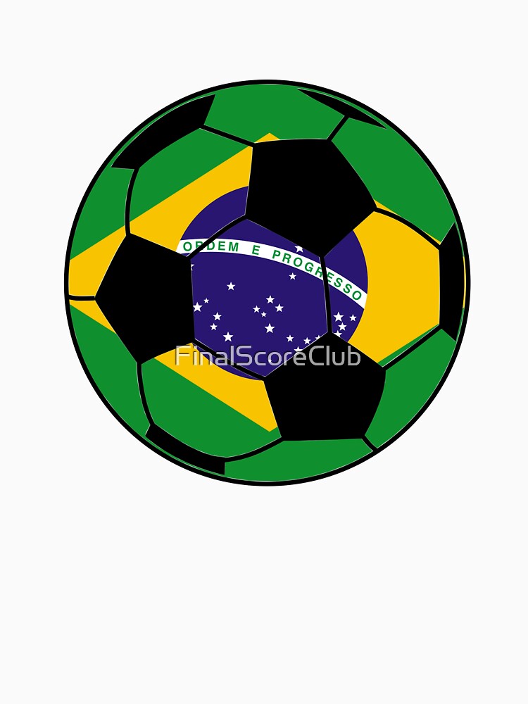 Brazil Flag Soccer Ball by FinalScoreClub