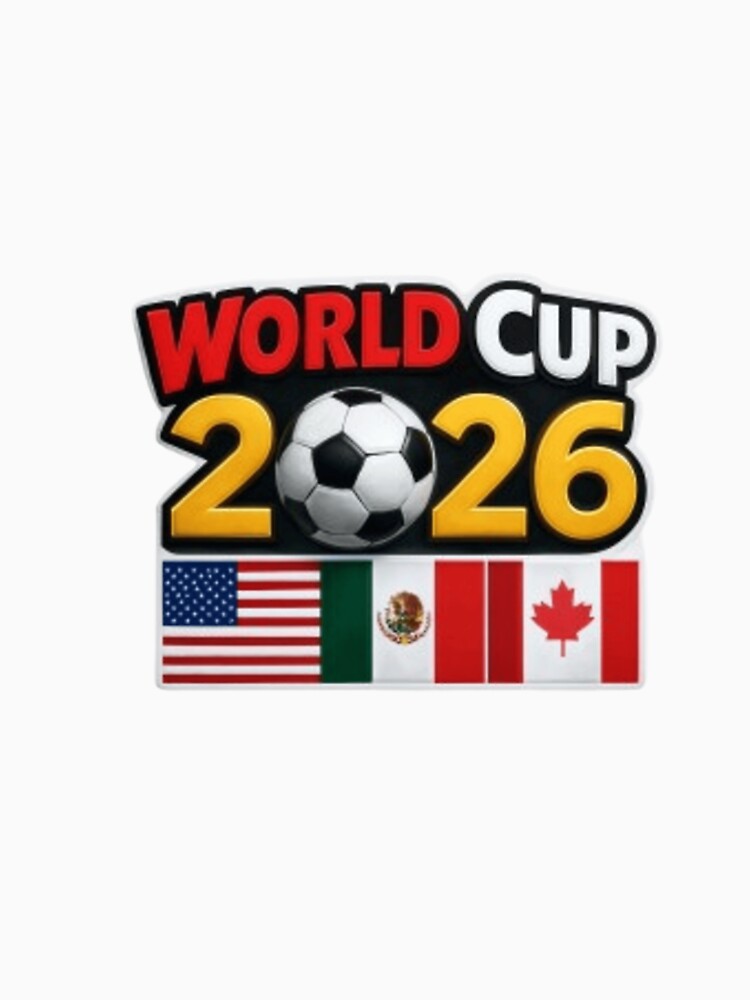 World Cup 2026 USA Mexico Canada Soccer Sticker by Pixanova