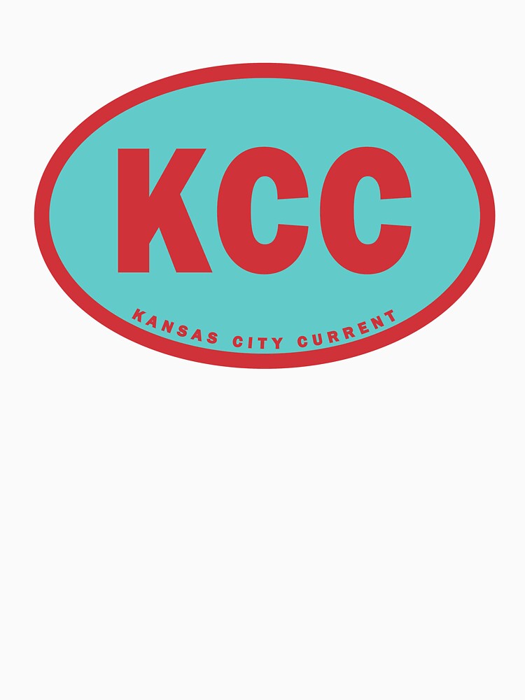 Kansas City Current Classic Colorful Oval by HBStickerworks