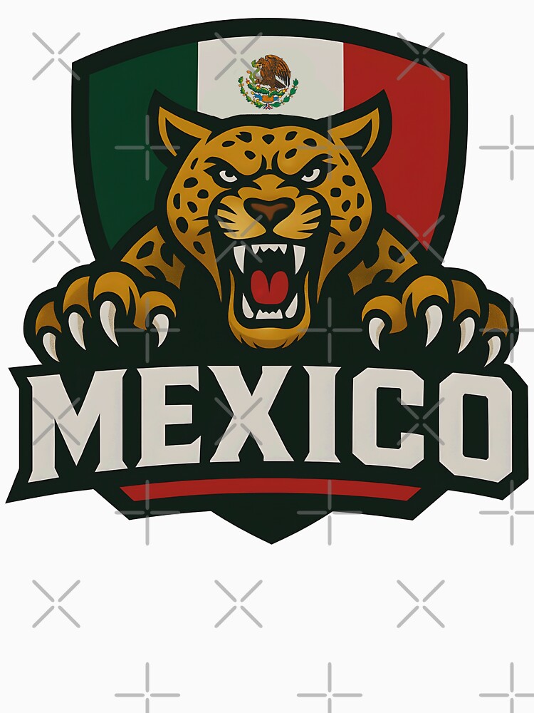 Mexico Jaguar Sports T-Shirt | Mexican Flag Emblem Tee | World Cup 2026 National Pride by legendaryskins