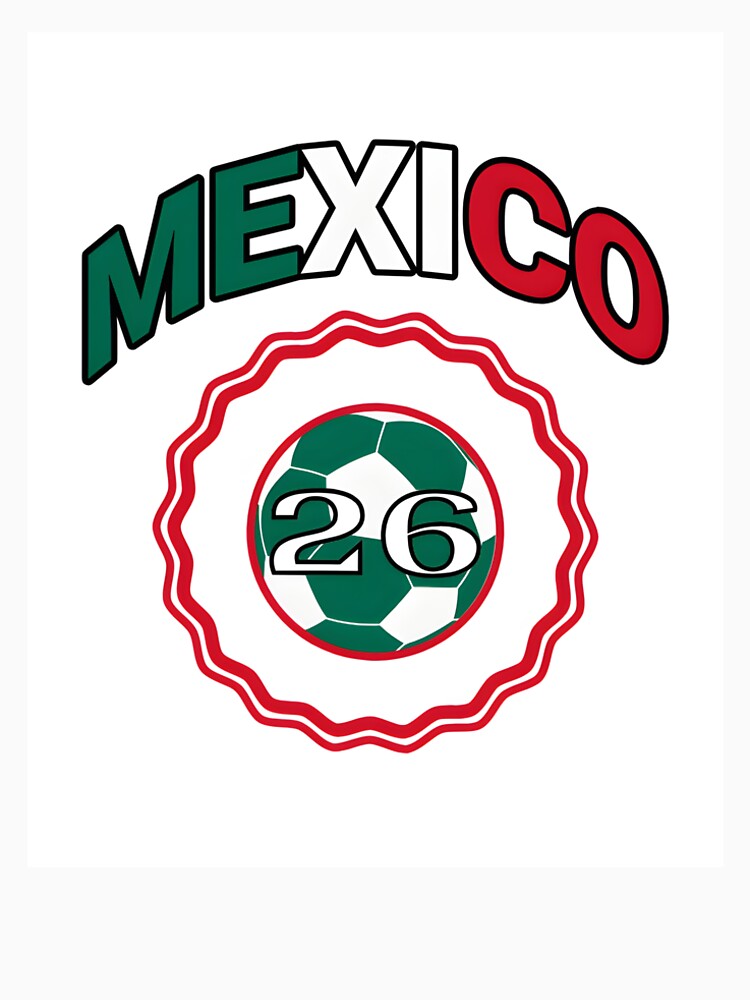 Mexico 2026 world cup soccer badge by Futbol26