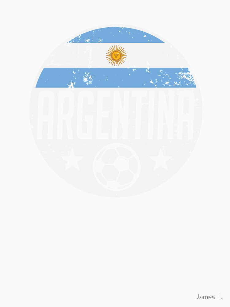 Argentina Soccer Supporter Player Flag Pride Jersey Design by James  L.