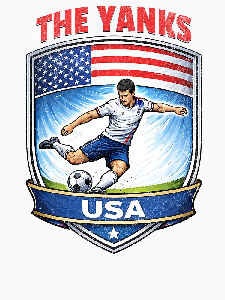 USA Vintage Soccer Badge 2026 - The Yanks Edition by Tee Nook