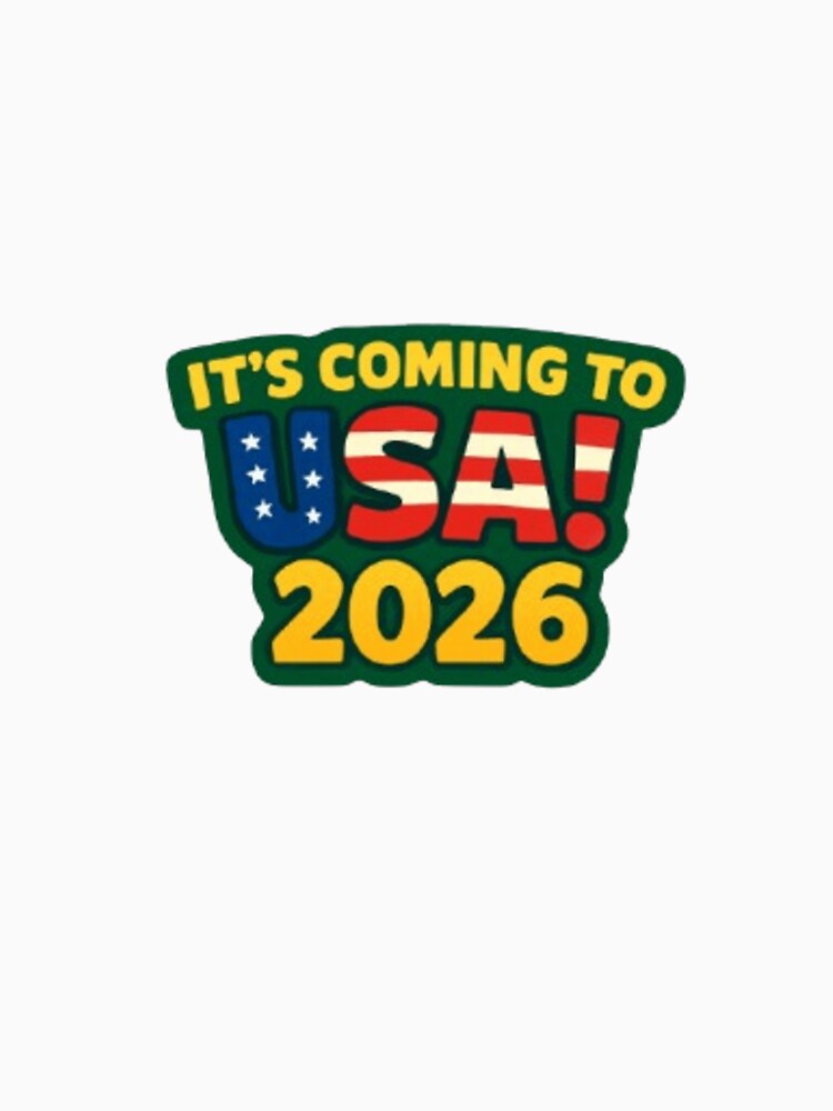 It's Coming to USA 2026 World Cup Soccer Sticker by Pixanova