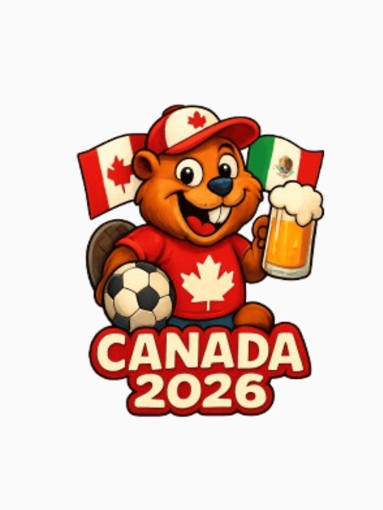Canada 2026 Soccer Fan Beaver by Pixanova