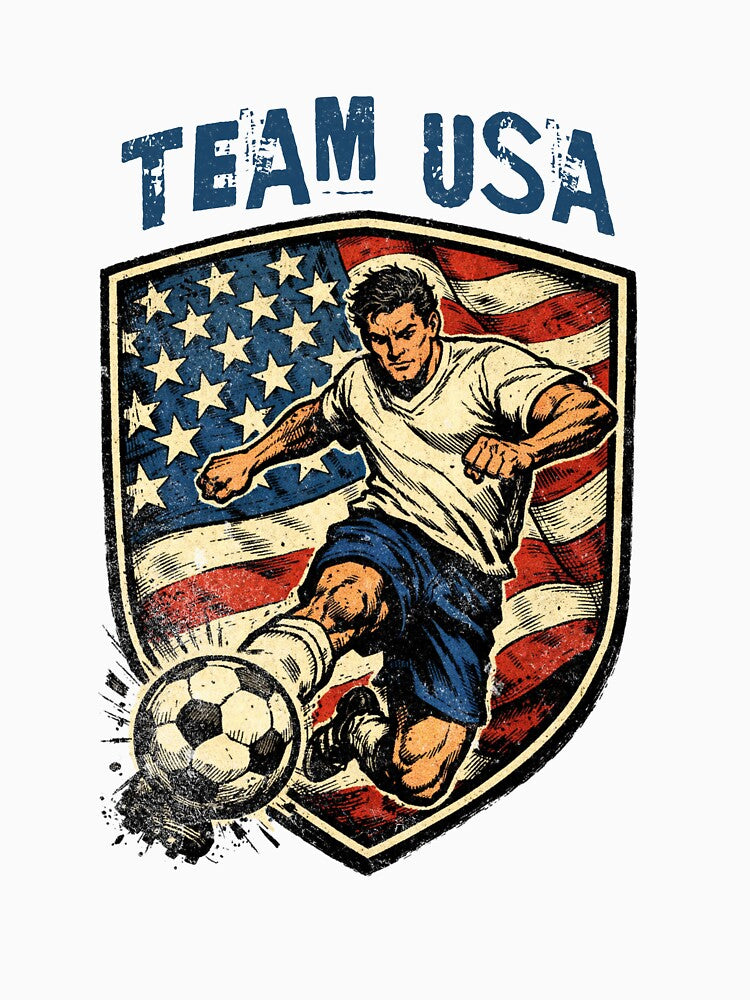 Vintage USA - 2026 Futbol Retro Style by Tee Nook