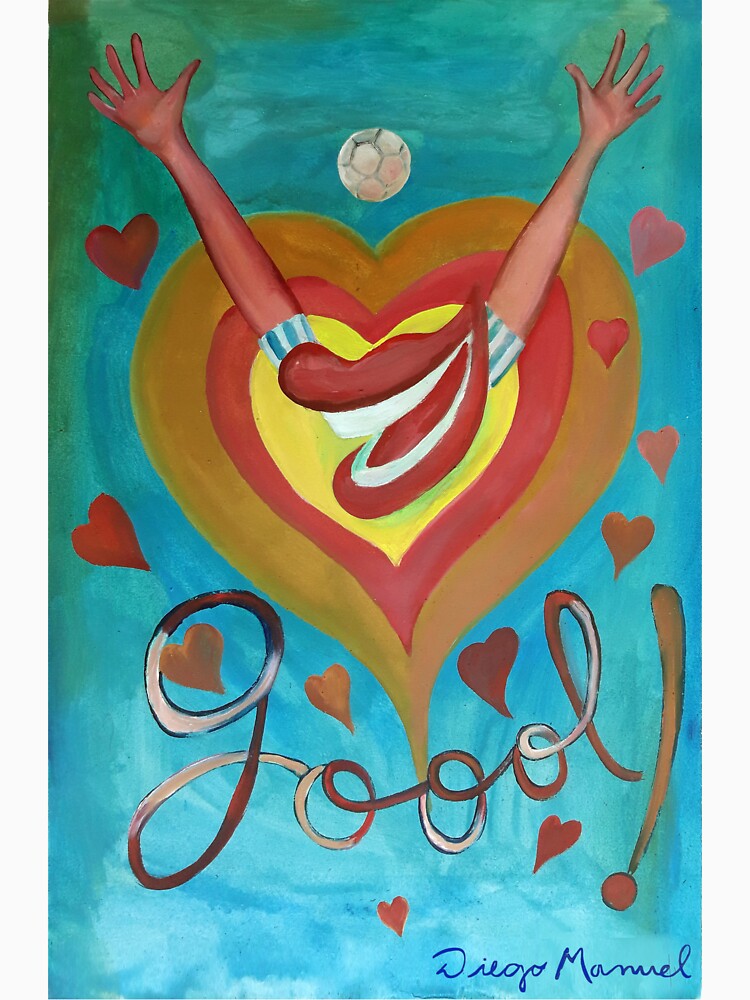 Goal and hearts by Diego Manuel Rodriguez
