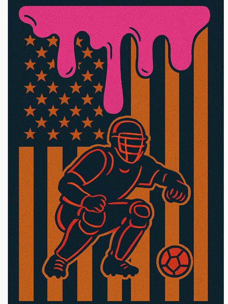 Cool Goalkeeper Graphic USA Flag Soccer Design by comfyyy