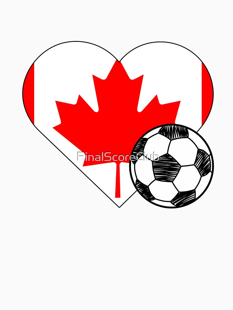 Canada Soccer Heart Design by FinalScoreClub