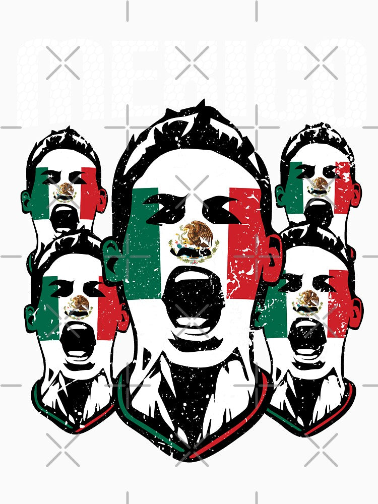 Mexico Soccer Fans Flag Face by screenworks