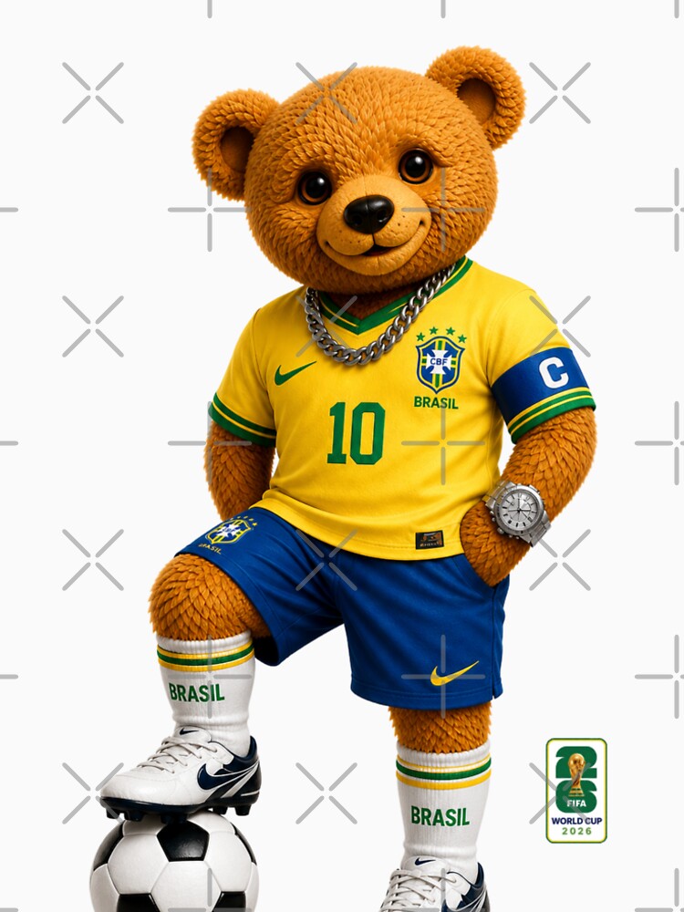 Brazil Soccer Bear World Cup Teddy Bear by Boogie NW