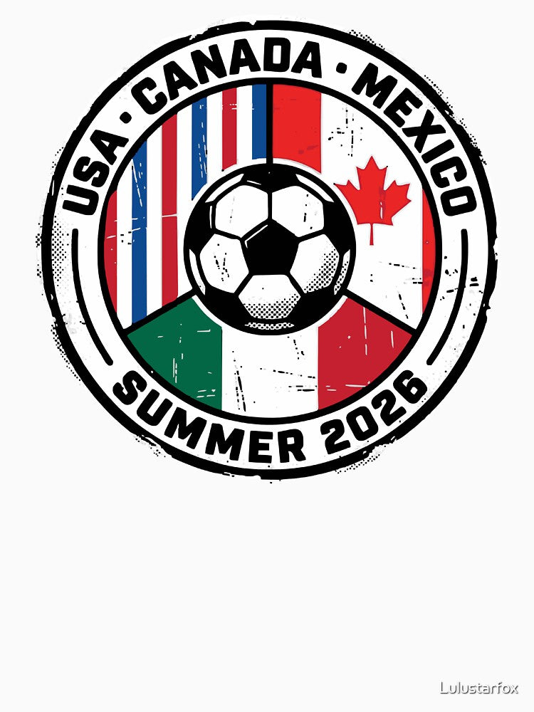 World Cup 2026 USA Canada Mexico Soccer Stamp by Lulustarfox