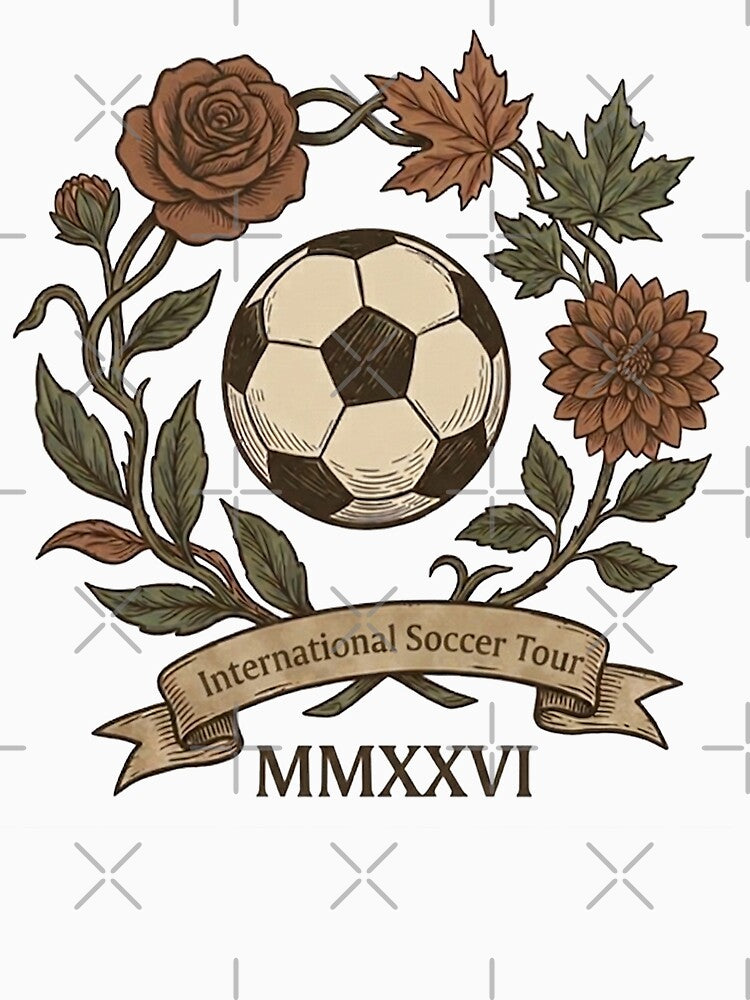 2026 International Soccer Tour Vintage Floral Crest by rygenr8