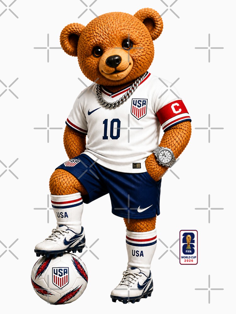 USA Soccer Bear World Cup 2026 Teddy Bear by Boogie NW