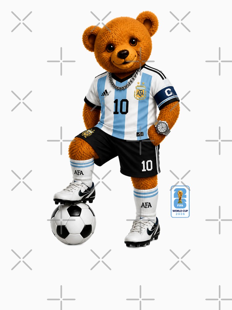 Argentina Soccer Bear World Cup Teddy Bear by Boogie NW