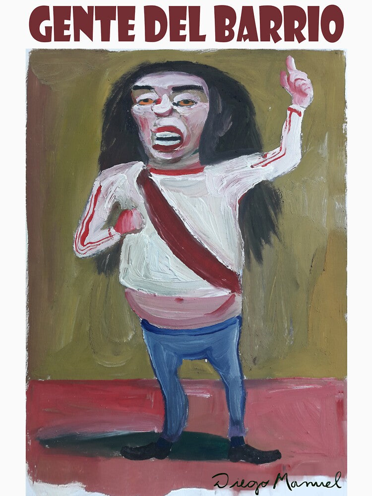 Soccer fan, people from the neighborhood by Diego Manuel Rodriguez
