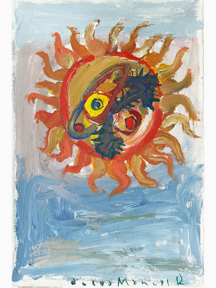 Argentine flag with sun and time machine by Diego Manuel Rodriguez