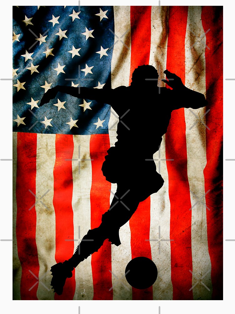 American Soccer player and USA flag by erozzz