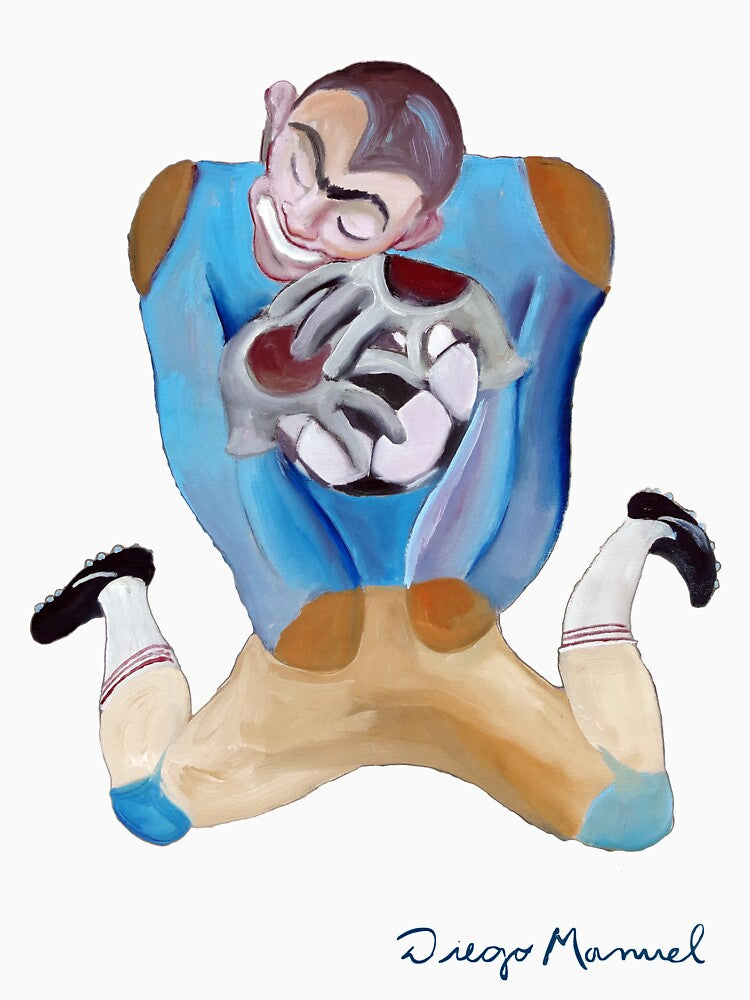 The soccer goalkeeper by Diego Manuel Rodriguez