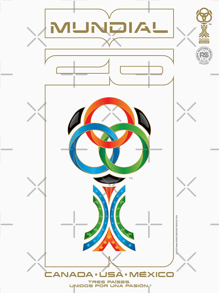 Mundial 26 Three Nations Passion, Rivalry and Unity - World Cup Graphic – Canada USA Mexico - Mundial 26 Three Nations World Cup – Soccer & National Passion by RSC-STORE