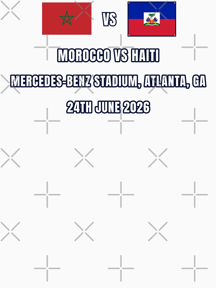 Morocco vs Haiti 24 June 2026 – Football Match Design Atlanta by The Hairy Melon