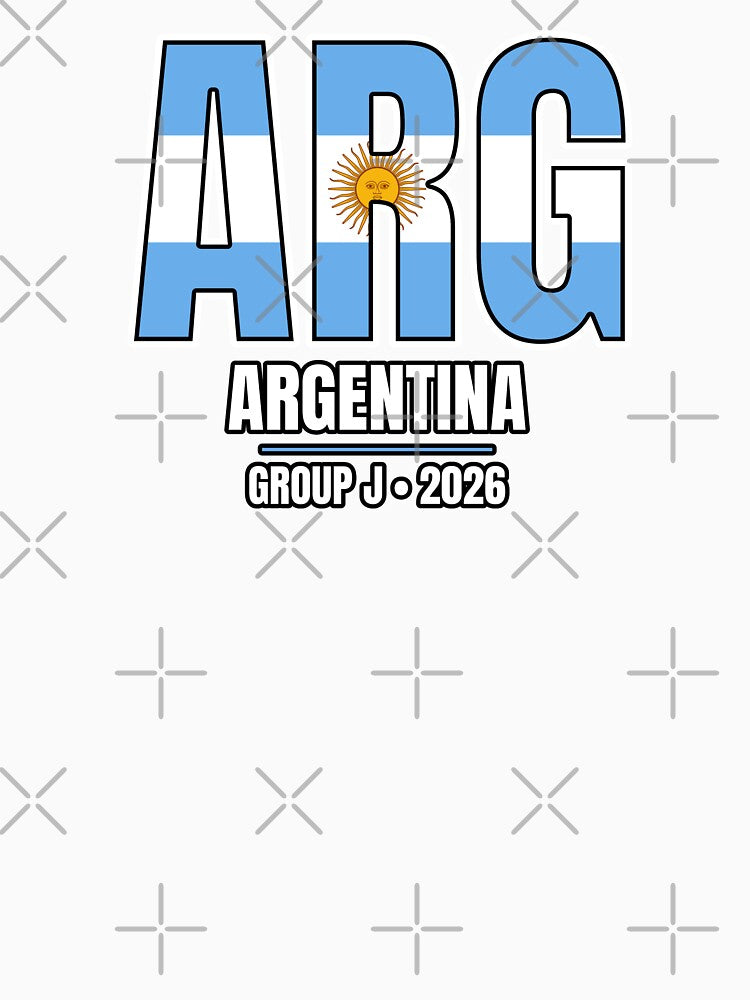 Argentina 2026 Football Shirt | ARG Argentina Soccer Fan Apparel | Group J 2026 | National Team Supporter Gift by The Hairy Melon