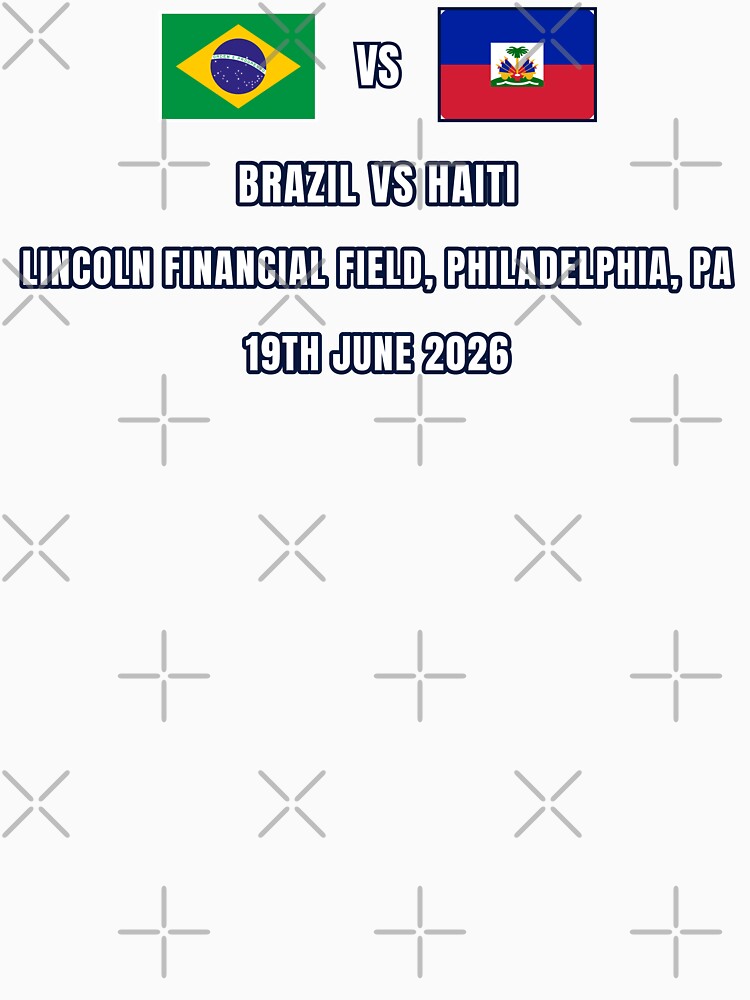Brazil vs Haiti 19 June 2026 – Football Match Design Philadelphia by The Hairy Melon