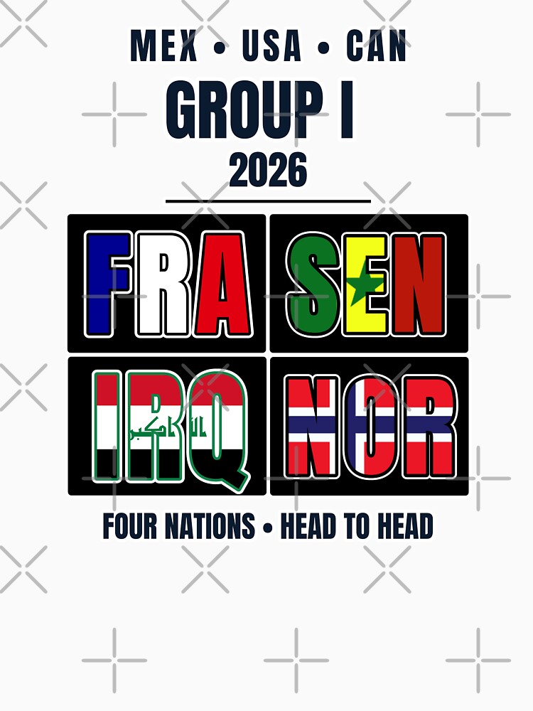 Group I 2026 Soccer Football Shirt France Senegal Iraq Norway World Tournament by The Hairy Melon