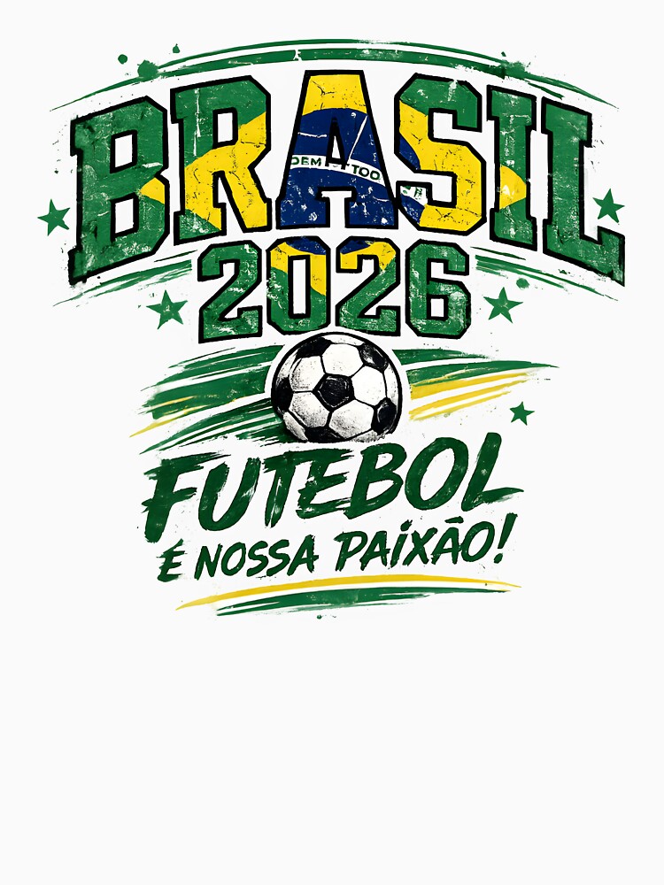 Brasil 2026 Futebol é Nossa Paixão Shirt Brazil Soccer Fan Futebol Brasileiro Pride Design by Martin's_Design