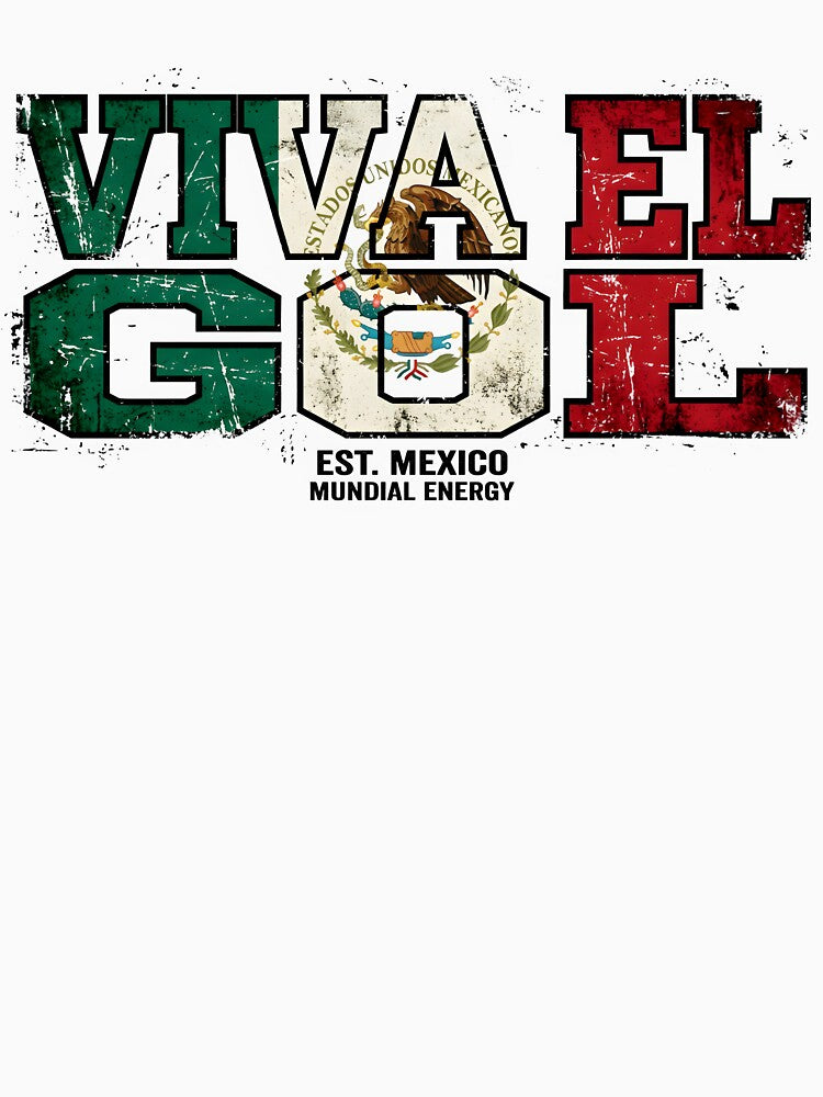 Viva El Gol Mexico Soccer Shirt Mexican Football Fan 2026 World Cup Patriotic Futbol Design by Martin's_Design