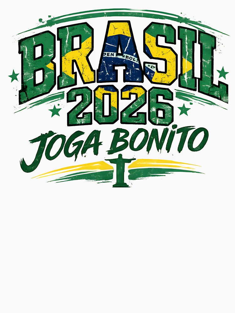 Brasil 2026 Joga Bonito Soccer Shirt Brazil Football Fan Futebol Brasileiro Design by Martin's_Design