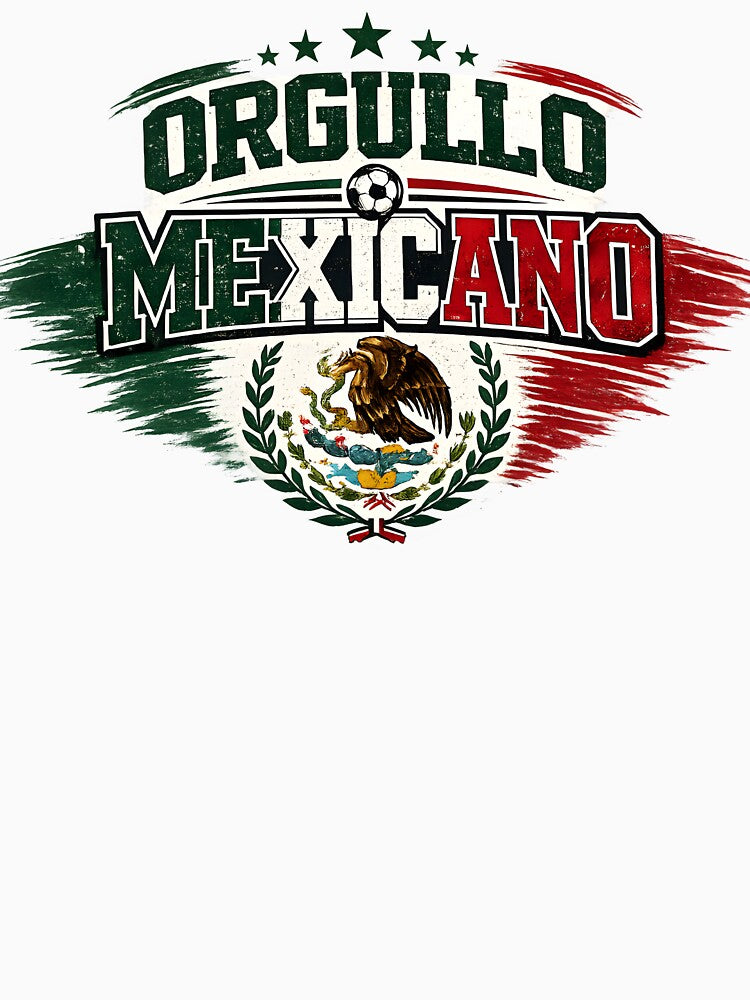 Orgullo Mexicano Soccer Shirt Mexican Football Fan Futbol Mexico Pride Patriotic Design by Martin's_Design