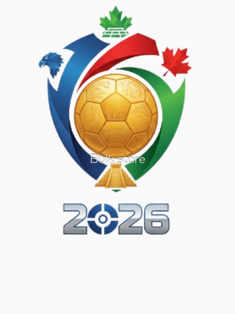 Golden Soccer Ball 2026 Host Nations Emblem by Bulk store