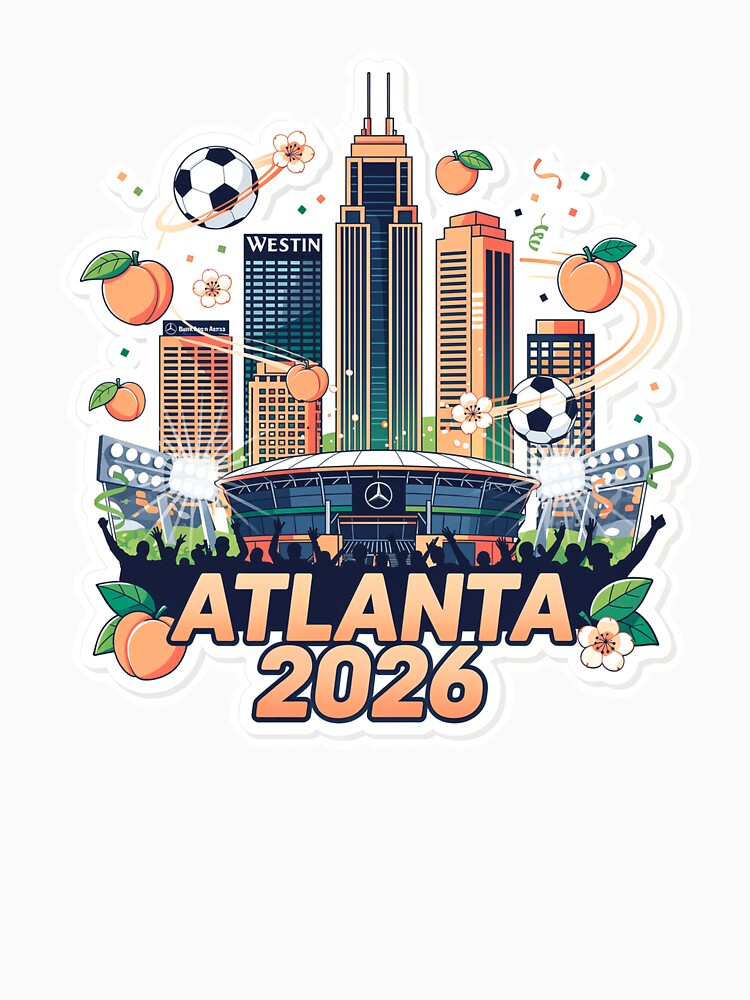 Atlanta 2026 Skyline Soccer by Modefissi