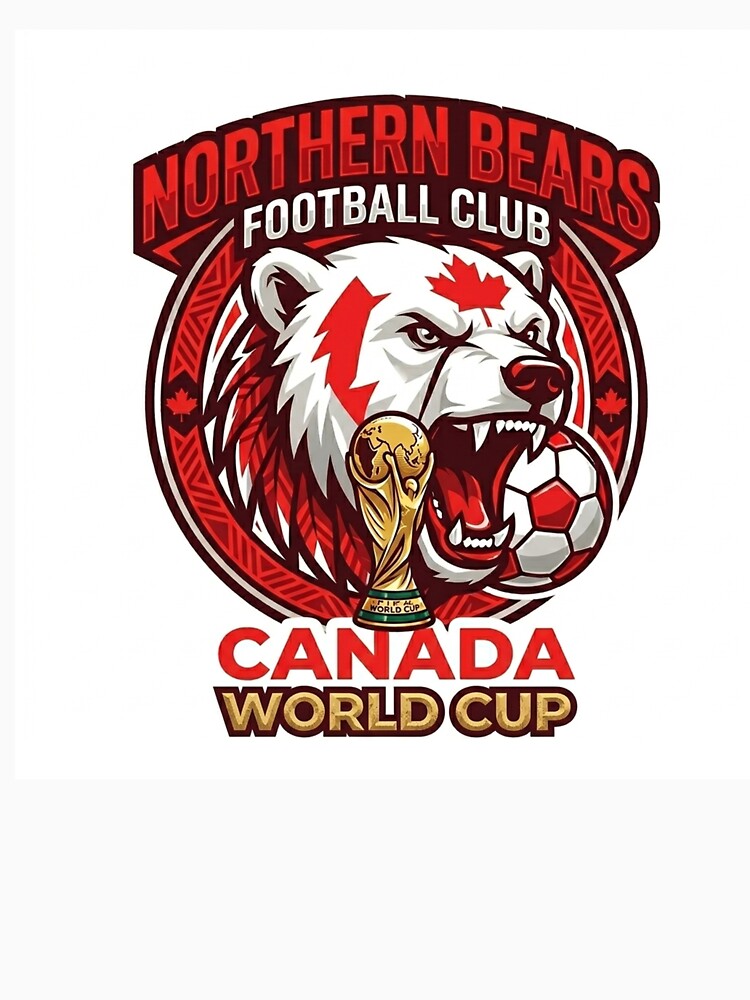 Canada Football Polar Bear Sticker 2026 by topprinting
