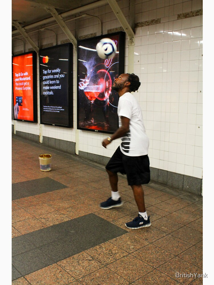 Soccer Player Times Square - NYC Subway by BritishYank